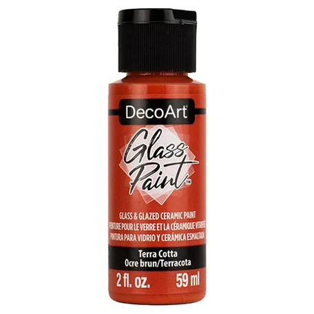 DecoArt Üvegfesték 59 ml Terra Cotta Terra Cotta DecoArt Glass Paint (1 db)