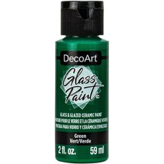   DecoArt Üvegfesték 59 ml Green Zöld DecoArt Glass Paint (1 db)
