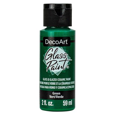 DecoArt Üvegfesték 59 ml Green Zöld DecoArt Glass Paint (1 db)