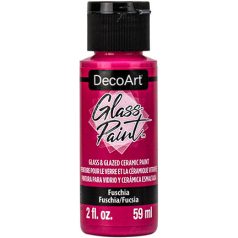   DecoArt Üvegfesték 59 ml Fuchsia Fukszia DecoArt Glass Paint (1 db)