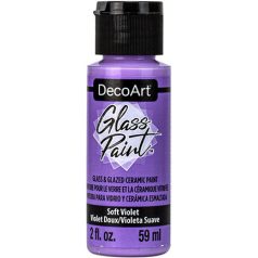   DecoArt Üvegfesték 59 ml Soft Violet Lágy lila DecoArt Glass Paint (1 db)