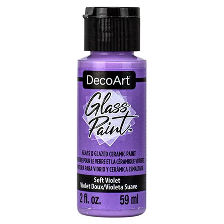 DecoArt Üvegfesték 59 ml Soft Violet Lágy lila DecoArt Glass Paint (1 db)