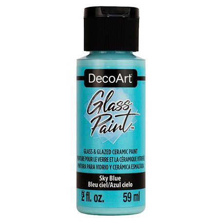 DecoArt Üvegfesték 59 ml Sky Blue Égszínkék DecoArt Glass Paint (1 db)