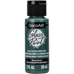   DecoArt Üvegfesték 59 ml Deep Green Mélyzöld DecoArt Glass Paint (1 db)