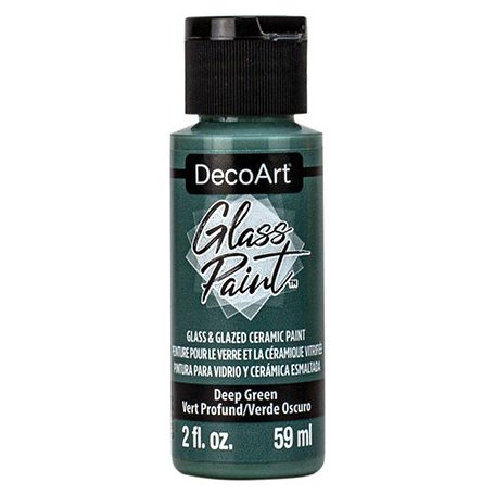 DecoArt Üvegfesték 59 ml Deep Green Mélyzöld DecoArt Glass Paint (1 db)