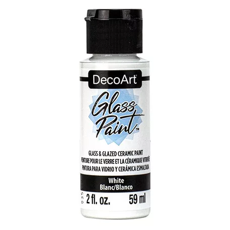 DecoArt Üvegfesték 59 ml White Fehér DecoArt Glass Paint (1 db)