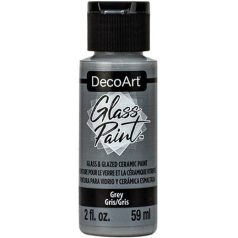   DecoArt Üvegfesték 59 ml Grey Szürke DecoArt Glass Paint (1 db)