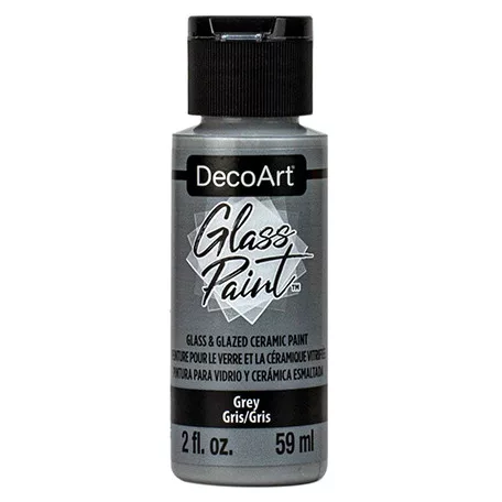 DecoArt Üvegfesték 59 ml Grey Szürke DecoArt Glass Paint (1 db)