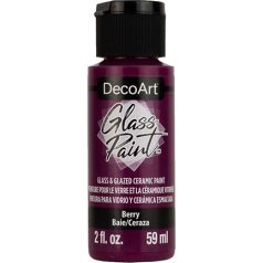   DecoArt Üvegfesték 59 ml Berry Berry DecoArt Glass Paint (1 db)