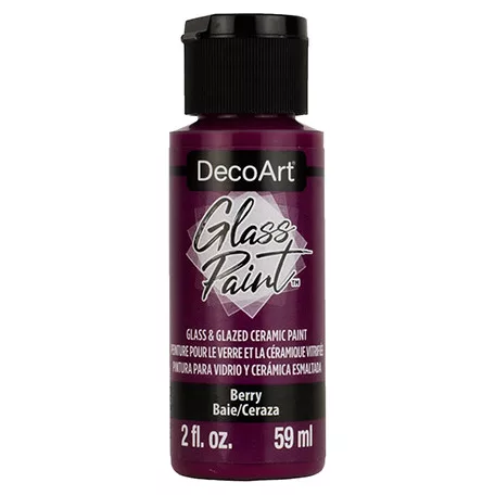 DecoArt Üvegfesték 59 ml Berry Berry DecoArt Glass Paint (1 db)