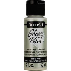   DecoArt Üvegfesték 59 ml White Pearl Fehér Gyöngy DecoArt Glass Paint (1 db)