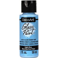   DecoArt Üvegfesték 59 ml Light Blue Világoskék DecoArt Glass Paint (1 db)