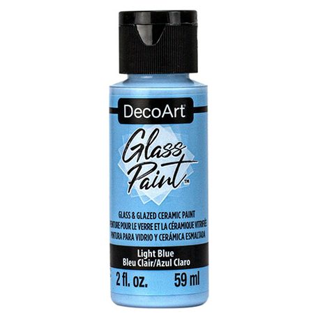 DecoArt Üvegfesték 59 ml Light Blue Világoskék DecoArt Glass Paint (1 db)