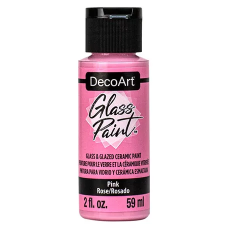DecoArt Üvegfesték 59 ml Pink Rózsaszín DecoArt Glass Paint (1 db)