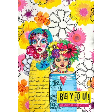 Art by Marlene Layered Flowers Szilikonbélyegző ABM Clear Stamp 1 csomag