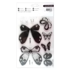   Art by Marlene Layered Butterflies Szilikonbélyegző ABM Clear Stamp 1 csomag