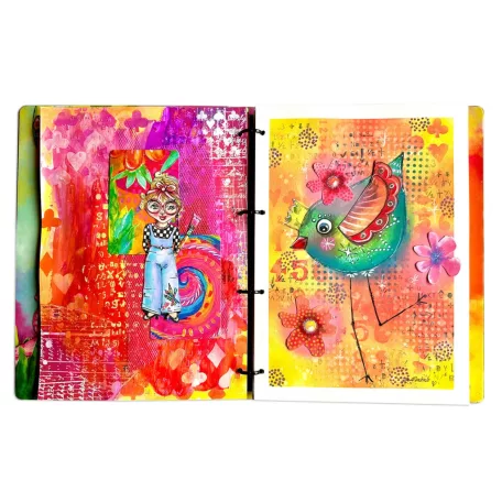 Art by Marlene Artist Diary Gumibélyegző készlet ABM Cling Stamp 1 csomag