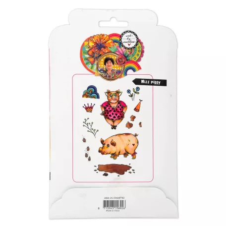 Art by Marlene Miss Piggy Gumibélyegző készlet ABM Cling Stamp 1 csomag