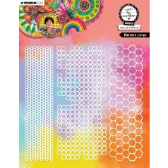  Art by Marlene Pattern Strips Stencil 8" (20 cm)  ABM Mask (1 db)