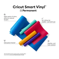   Cricut tartós öntapadó fólia 33cm x 0,9m Kék / Blue Smart Vinyl Permanent (1 db)