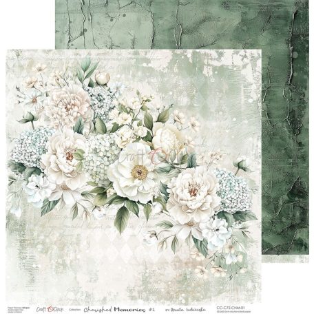 Craft O'Clock Scrapbook papírkészlet 12" (30 cm) Cherished Memories Paper Collection Set (6 ív)