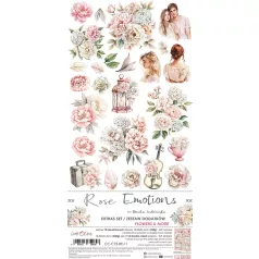   Craft O'Clock Kivágóív Rose Emotions Mix Extras to Cut Set (18 ív)