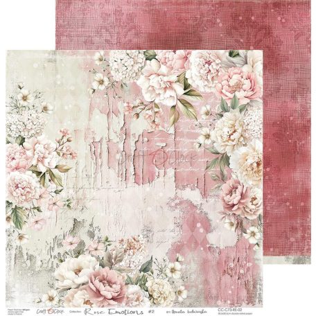 Craft O'Clock Scrapbook papírkészlet 12" (30 cm) Rose Emotions Paper Collection Set (6 ív)