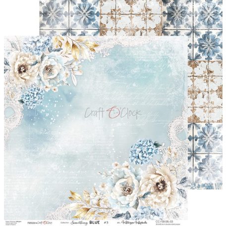 Craft O'Clock Scrapbook papírkészlet 12" (30 cm) Something Blue Paper Collection Set (6 ív)