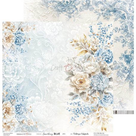 Craft O'Clock Scrapbook papírkészlet 12" (30 cm) Something Blue Paper Collection Set (6 ív)