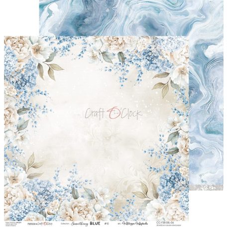 Craft O'Clock Scrapbook papírkészlet 12" (30 cm) Something Blue Paper Collection Set (6 ív)