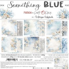   Craft O'Clock Scrapbook papírkészlet 8" (20 cm) Something Blue Mix Paper Set (24 ív)
