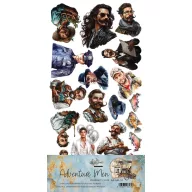   Alchemy of Art Kivágóív 6"x12" (15cm x 30 cm) Adventure Men Extras to Cut Set (1 csomag)
