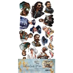   Alchemy of Art Kivágóív 6"x12" (15cm x 30 cm) Adventure Men Extras to Cut Set (1 csomag)