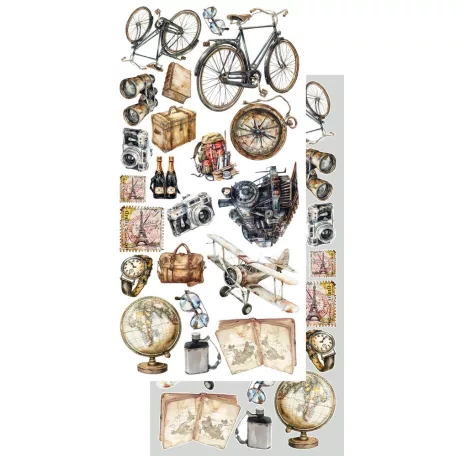 Alchemy of Art Kivágóív 6"x12" (15cm x 30 cm) Adventure Men Extras to Cut Set (1 csomag)