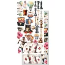 Alchemy of Art Kivágóív 6"x12" (15cm x 30 cm) Adventure Men Extras to Cut Set (1 csomag)