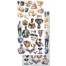 Alchemy of Art Kivágóív 6"x12" (15cm x 30 cm) Adventure Men Extras to Cut Set (1 csomag)