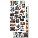 Alchemy of Art Kivágóív 6"x12" (15cm x 30 cm) Adventure Men Extras to Cut Set (1 csomag)