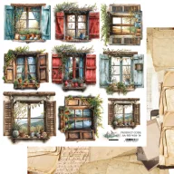   Alchemy of Art Kivágóív 12" (30 cm) Natural Beauty 04 Windows Art Alchemy Double-sided paper (1 ív)