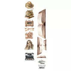   Alchemy of Art Kivágóív 30cm x 5cm Natural Beauty 04 Extras to Cut (1 ív)