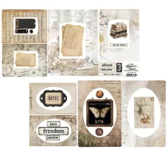   Alchemy of Art Kivágóív 6"X12" (15x30 cm) Natural Beauty Frames Double-sided paper (1 ív)