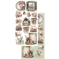   Alchemy of Art Kivágóív 6"X12" (15x30 cm) Natural Beauty Easter  Double-sided paper (6 ív)