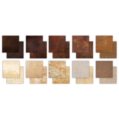 Craft Consortium Leather Bound Scrapbook papírkészlet Essential Craft Papers 12" (30 cm) 30 lap
