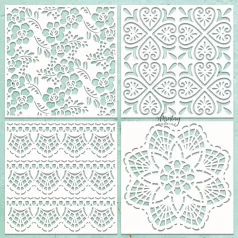   Mintay Papers Chipboard 12" (30 cm) - Pattern 2 - Chippies Decor (1 ív)