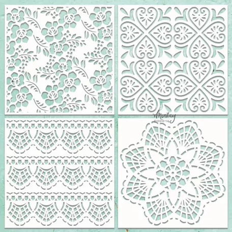 Mintay Papers Chipboard 12" (30 cm) - Pattern 2 - Chippies Decor (1 ív)