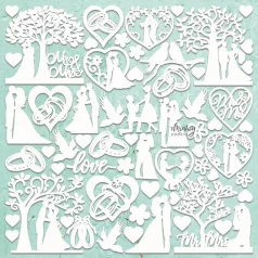   Mintay Papers Chipboard 12" (30 cm) - Wedding - Chippies Decor (1 ív)