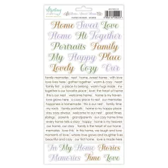   Mintay Papers Home, Sweet Home Matrica Paper Stickers Words  1 csomag