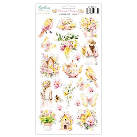 Mintay Papers Blossom Serenity Matrica Paper Stickers Elements  1 csomag