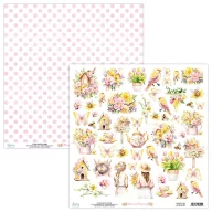   Mintay Papers Blossom Serenity Scrapbook papír Kivágóív Elements 12" (30 cm) 1 lap