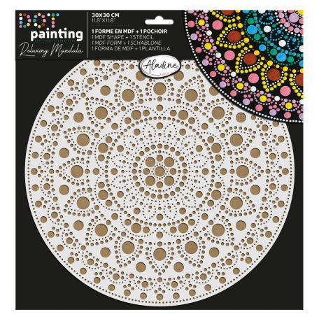 AladinE Mandala pontozó készlet 30 cm - 3 - Dot painting (1 db)