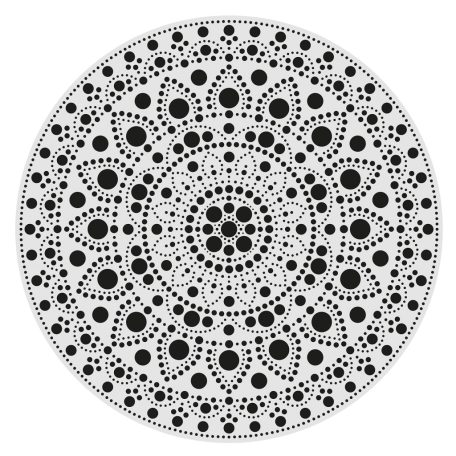 AladinE Mandala pontozó készlet 30 cm - 3 - Dot painting (1 db)